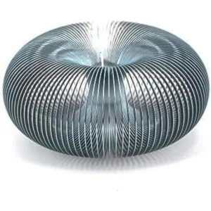 Srenta 1 pulgada Mini Metal Coil Spring Plata y Oro_2