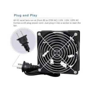 GDSTIME 4.724 in x 1.496 in AC 110 V a 240 V EC ventilador_2