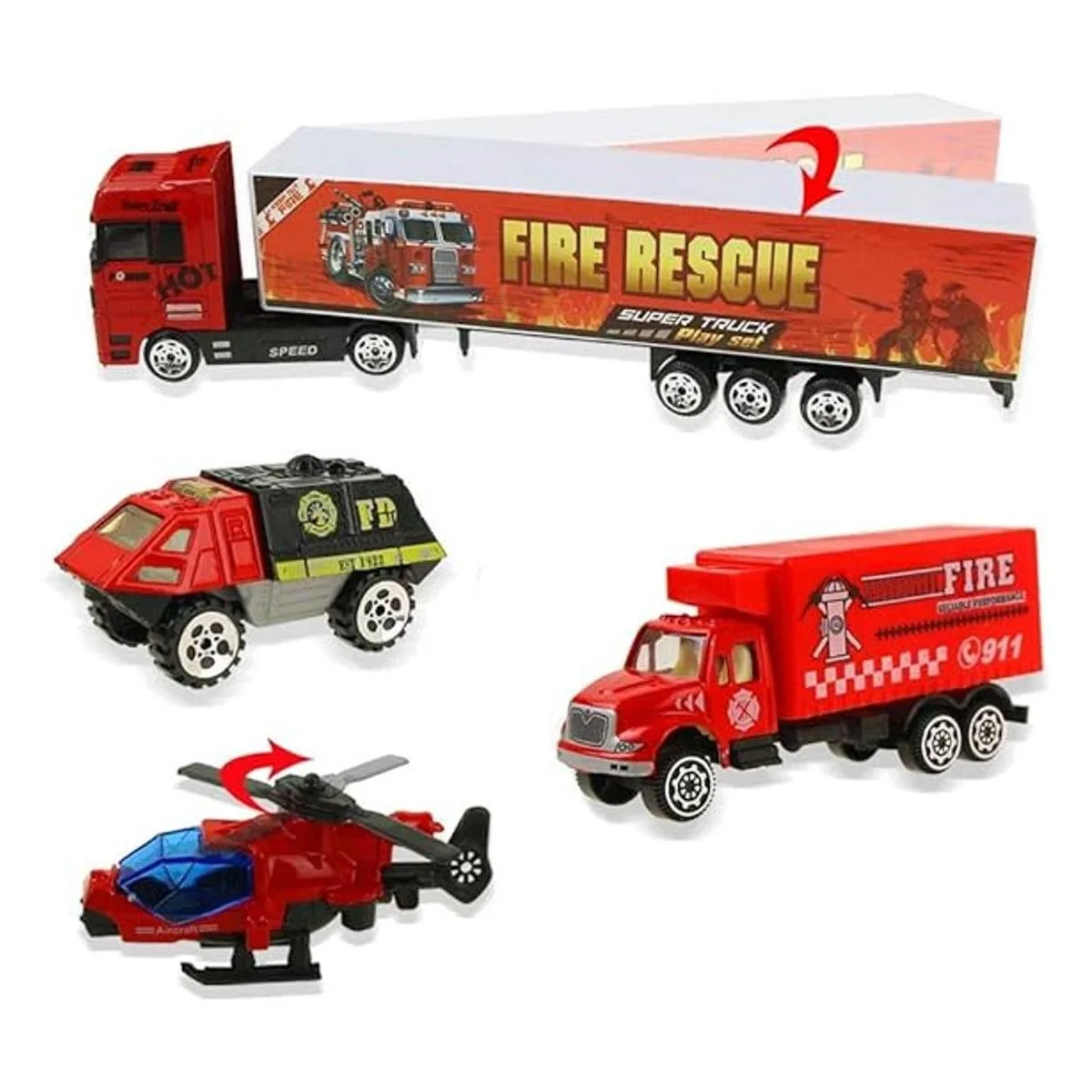 Jenilily Camiones de bomberos juguetes para niños_2