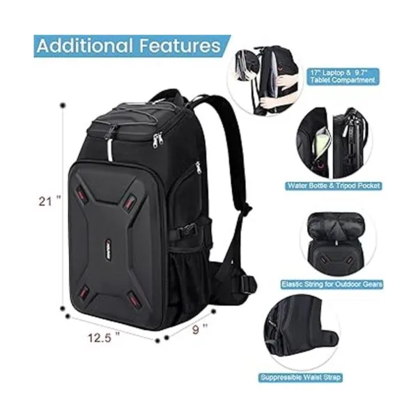 Endurax Mochila de dron para cámara DSLR y DJI Phantom_4