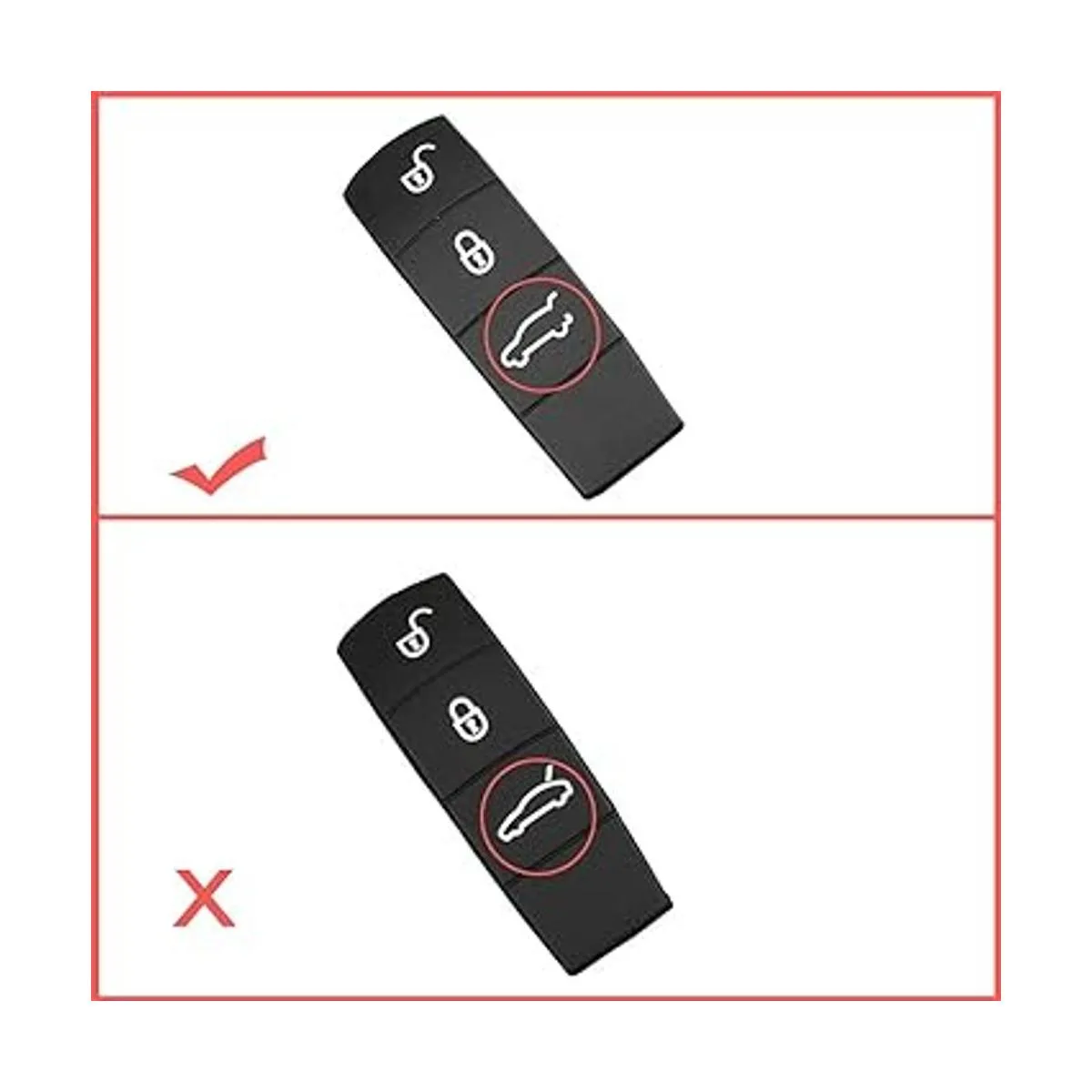 Funda de botón para llave remota compatible con Porsche_3