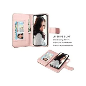 Njjex Funda tipo cartera para iPhone XR funda para iPhone_3