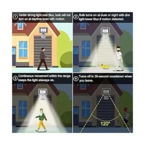 Luces de inundación con sensor de movimiento al aire_5