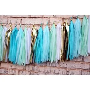 Fonder Mols Guirnalda de papel de seda con borlas paquete_4