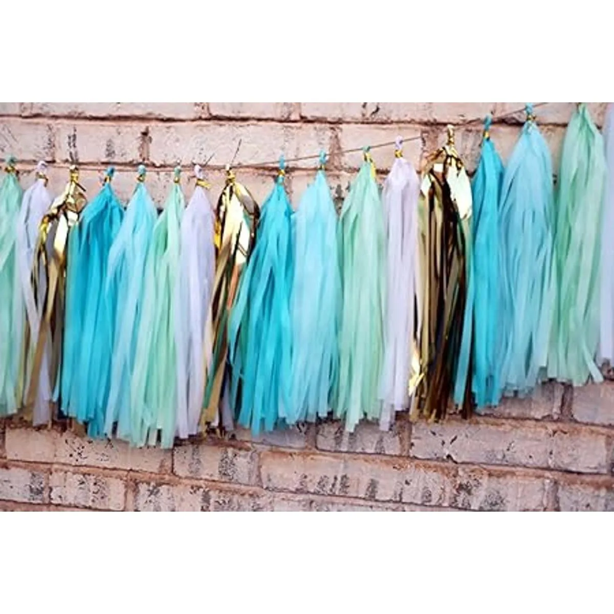 Fonder Mols Guirnalda de papel de seda con borlas paquete_4