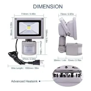 Luces de inundación con sensor de movimiento al aire_2