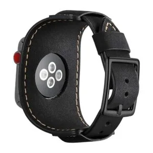 CooBes Correa de cuero genuino compatible con reloj Apple_3