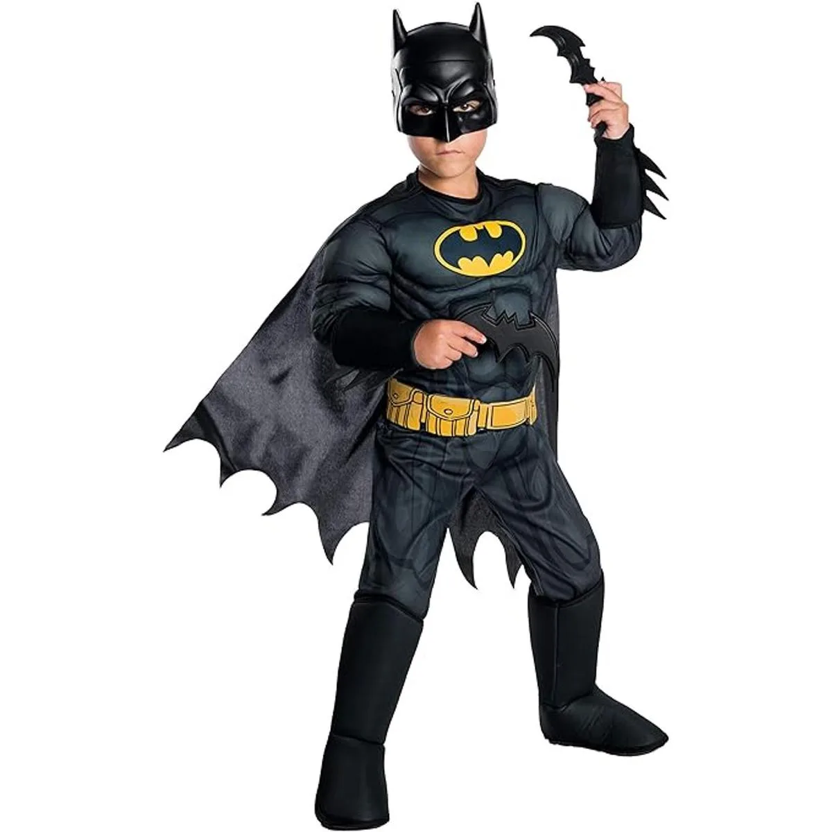 Rubies Boys DC Comics Deluxe Batman Costume XSmall_1