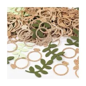 Fonder Mols Confeti de mesa de boda verde confeti bohemio_2