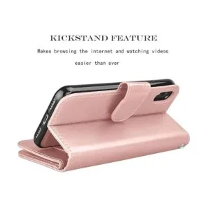 Njjex Funda tipo cartera para iPhone XR funda para iPhone_5