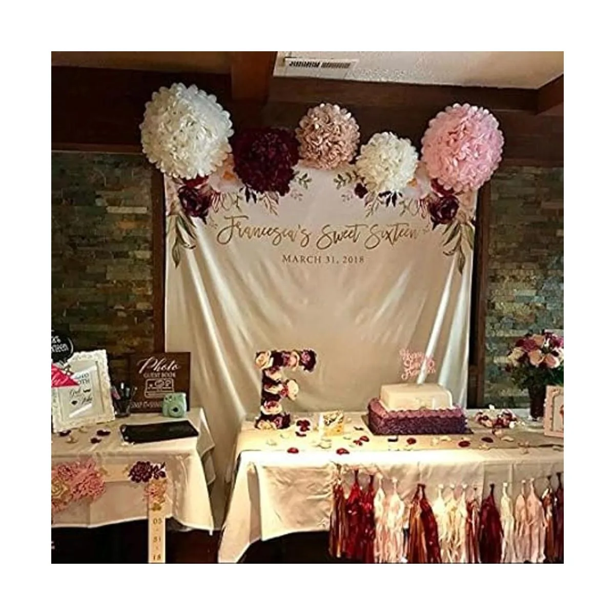 Fonder Mols Juego de 25 borlas de papel de seda diseño_2