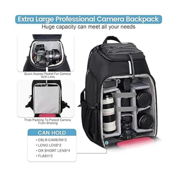 Endurax Mochila de dron para cámara DSLR y DJI Phantom_2