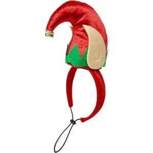 Midlee Sombrero de elfo para perro con banda de cuello_2
