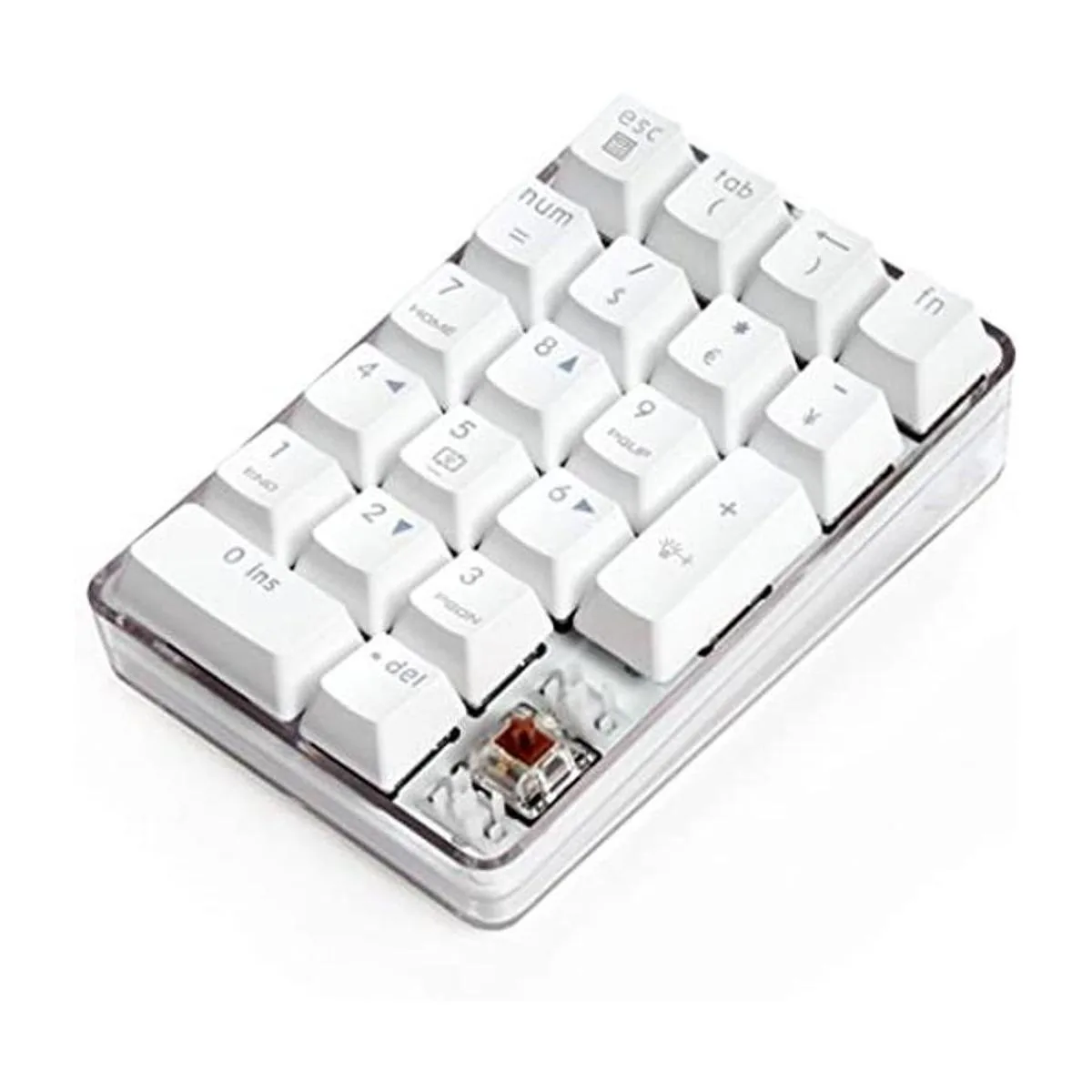 Teclado numérico mecánico con interruptor marrón teclado_1
