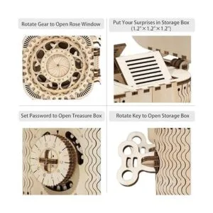 ROKR Juego de rompecabezas de madera 3D kit de_4