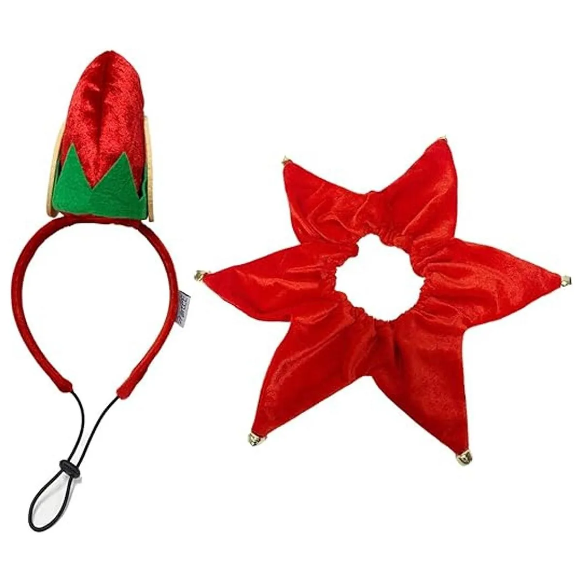 Midlee Sombrero de elfo para perro con banda de cuello_4
