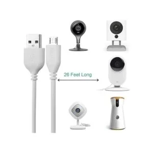 Cable de extensión de 25 pies de repuesto para Wyze Cam_2