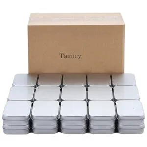 Tamicy Latas rectangulares de metal vacías con bisagras_7