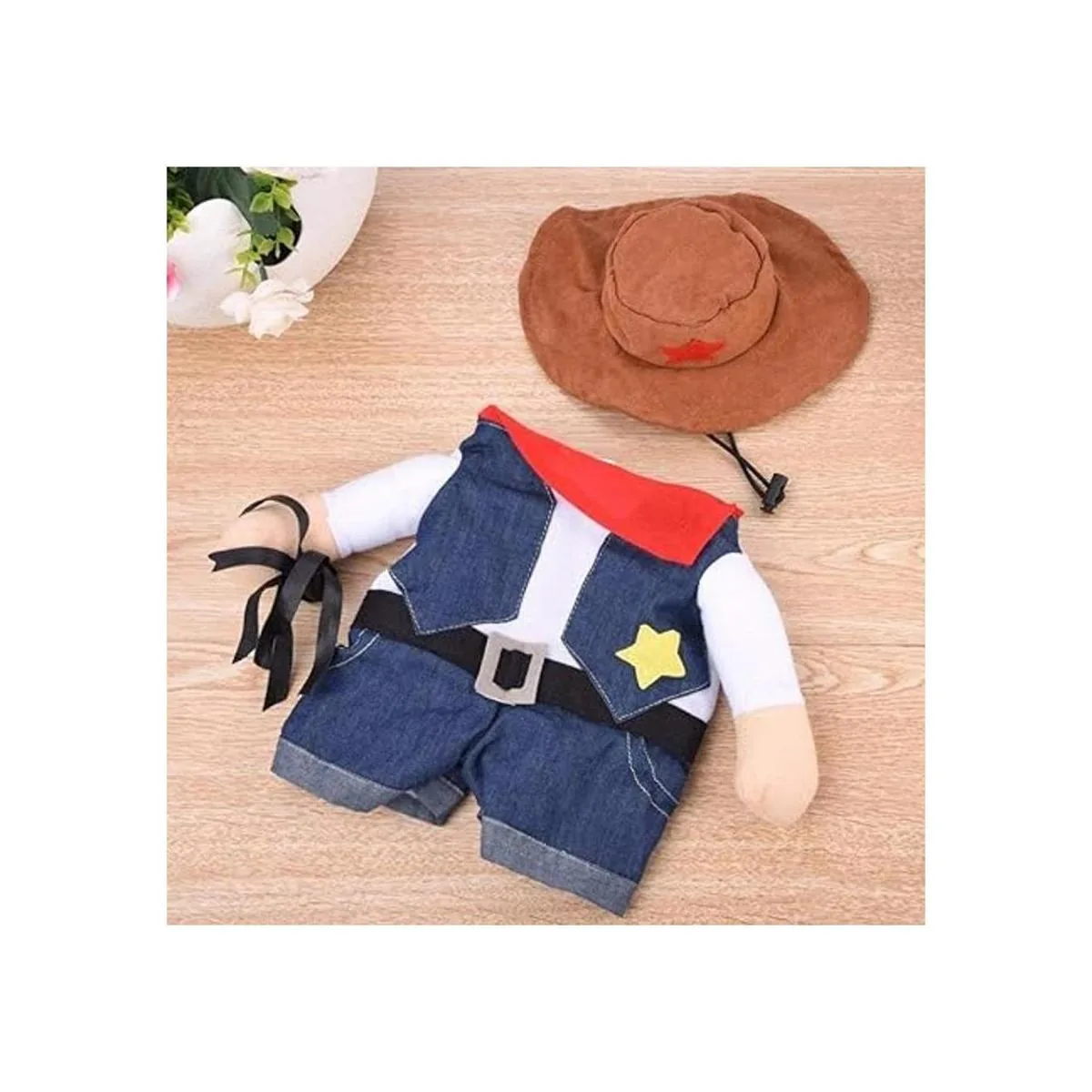 Meihejia Chaqueta de vaquero divertida para perros y_5