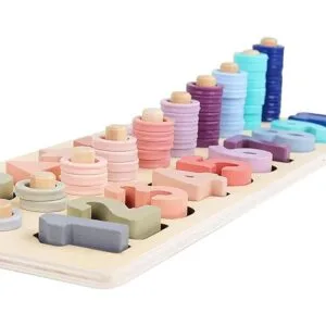 QZMTOY Apilador de forma de conteo de madera con bloques_2