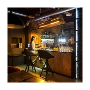 Lámpara de araña de estilo rústico industrial antigua_4