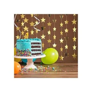 Guirnalda de estrellas de papel con purpurina 130 pies de_5