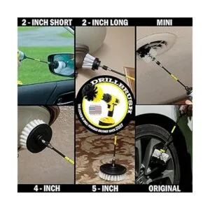 Kit de limpieza de Drill Brush cepillos con conector para_2