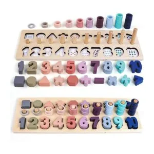 QZMTOY Apilador de forma de conteo de madera con bloques_1