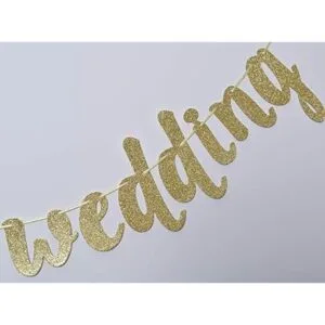 Taco Bout a Wedding Guirnalda de carteles con purpurina_5