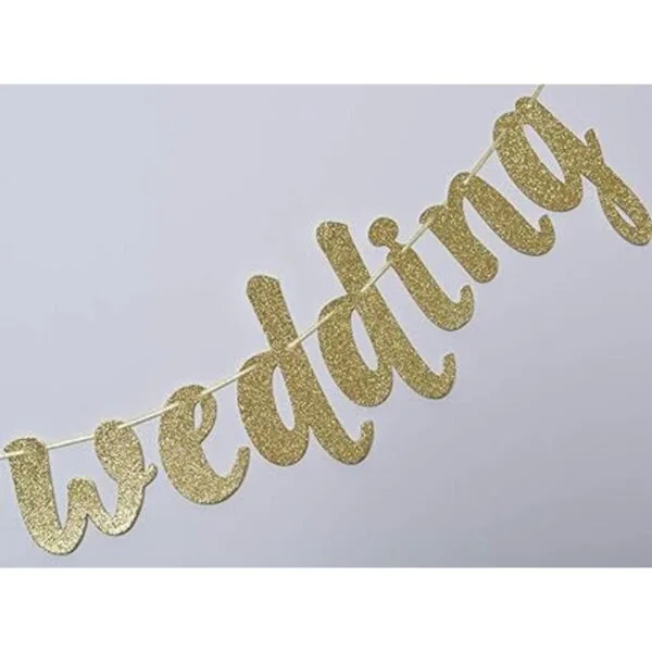 Taco Bout a Wedding Guirnalda de carteles con purpurina_5