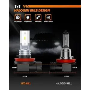 SEALIGHT H11 Bombillas LED de niebla de 4800 lm H16_3
