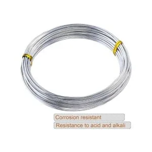 Alambre de aluminio plateado de 0.118 in de diámetro_4