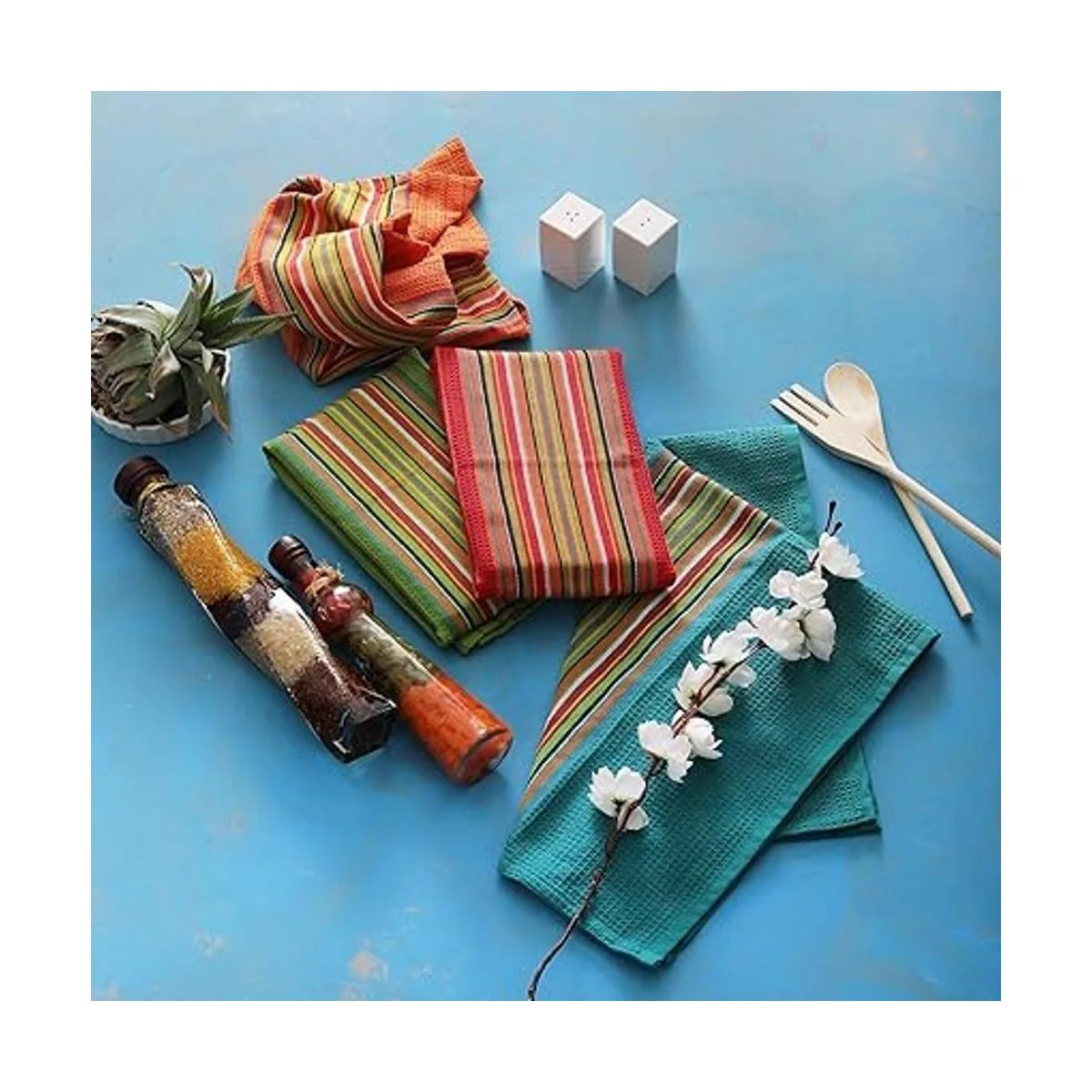 DG Collections Toallas de cocina 100 algodón natural_3