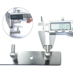 Perchero de níquel cepillado toalla y llavero de 11_3