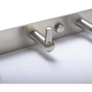 Perchero de níquel cepillado toalla y llavero de 11_4