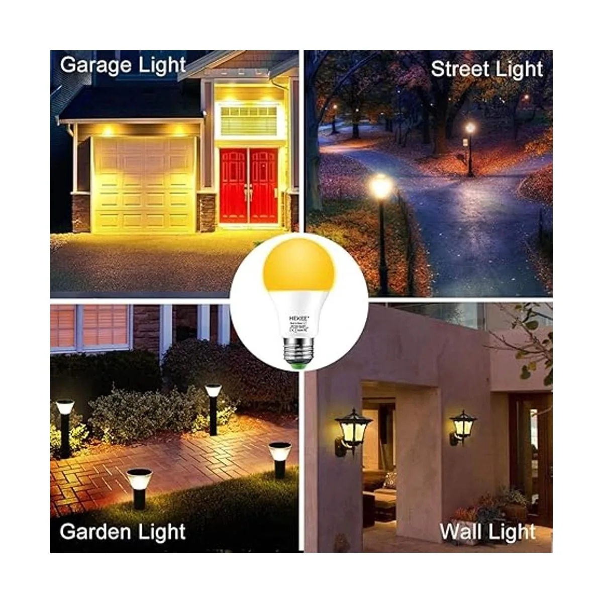 Bombillas A19 de 8 W 720 lúmenes bombilla LED ámbar_4