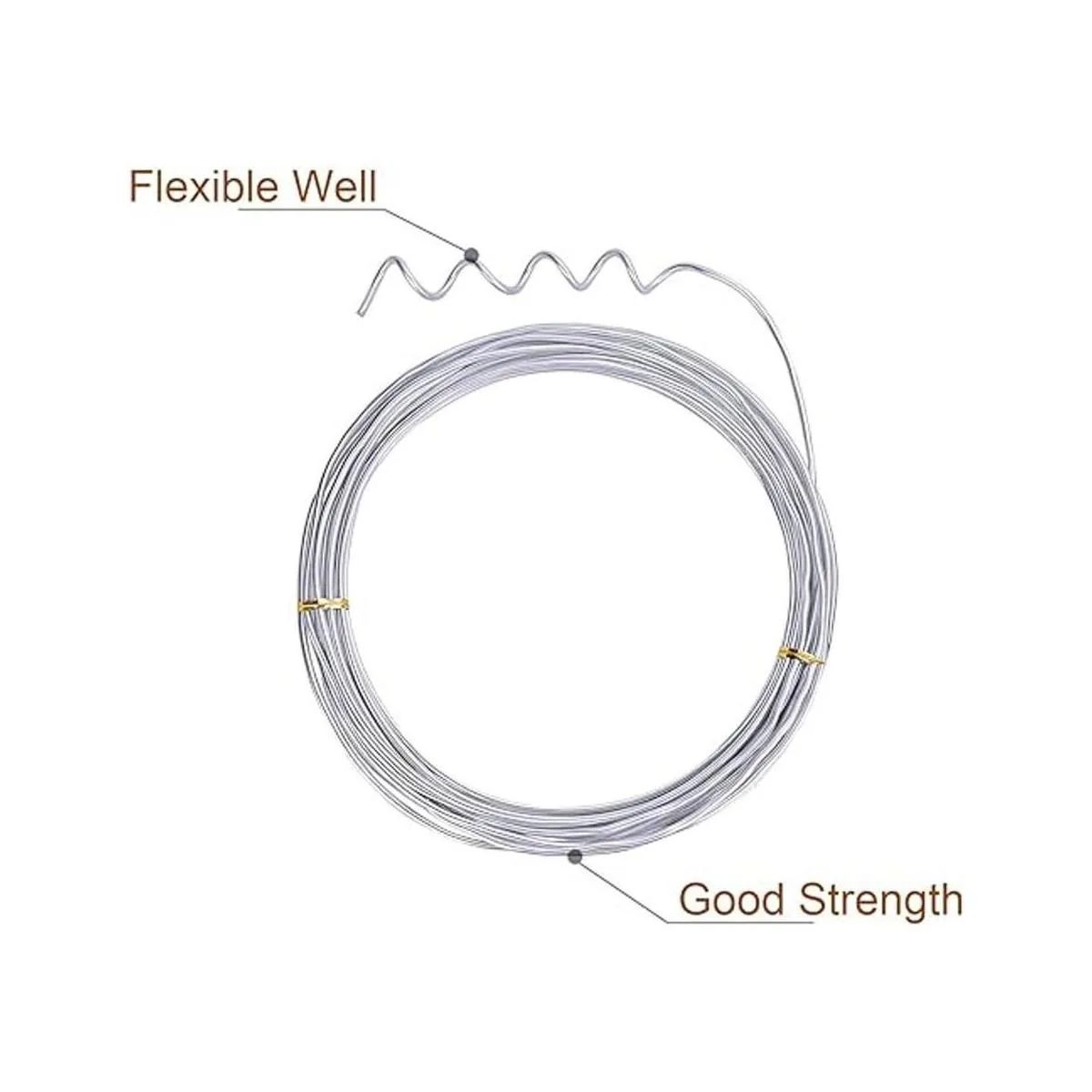 Alambre de aluminio plateado de 0.118 in de diámetro_3