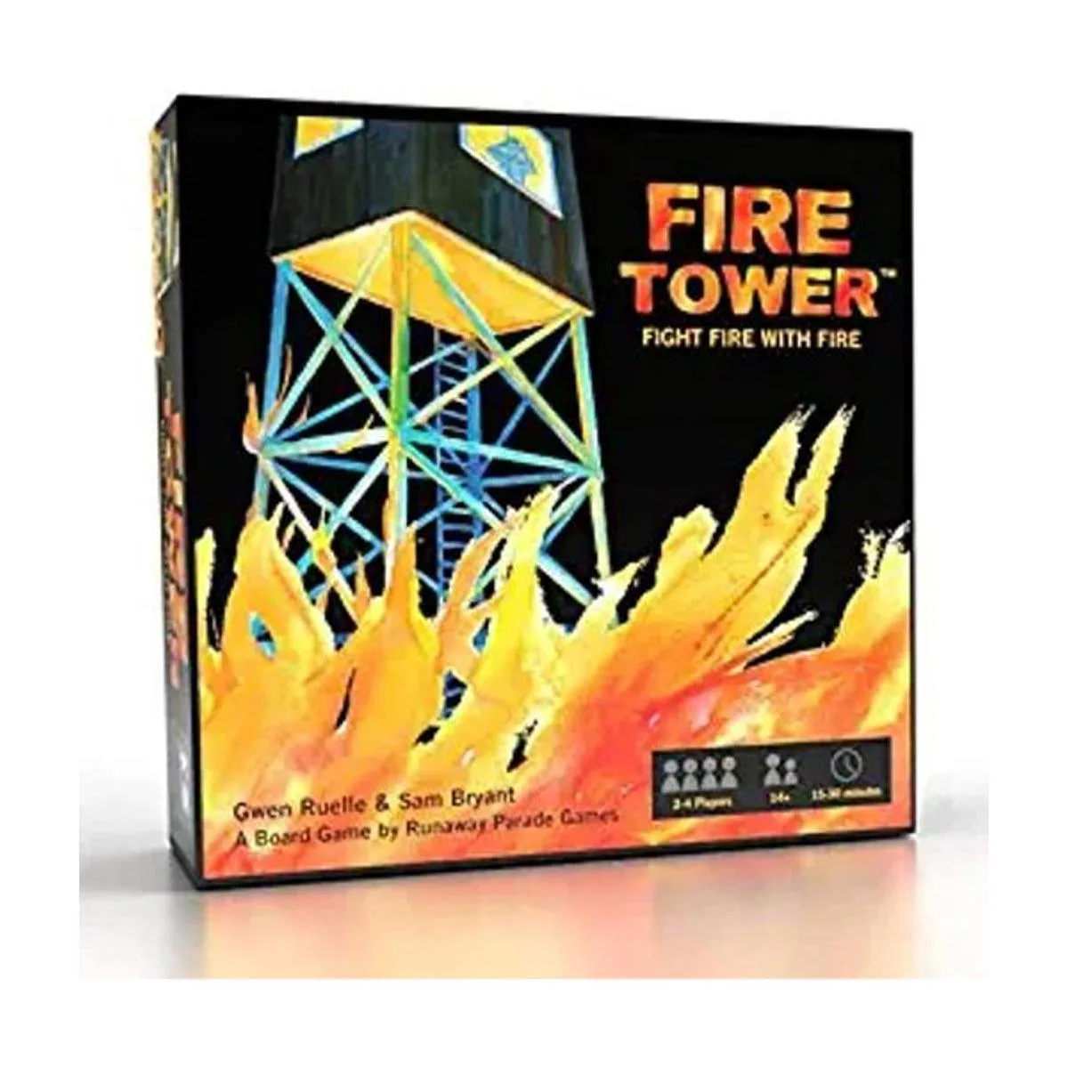 Juego de mesa de torre de fuego lucha contra el fuego con_1