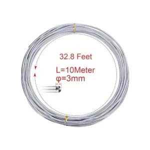 Alambre de aluminio plateado de 0.118 in de diámetro_2