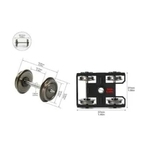 HP0687 2 piezas 187 Modelo Train HO Escala Alto Rim_5