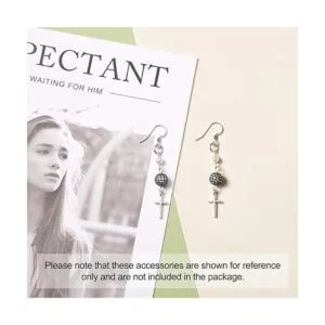 Kissitty Ganchos para pendientes Acero inoxidable Metal_3