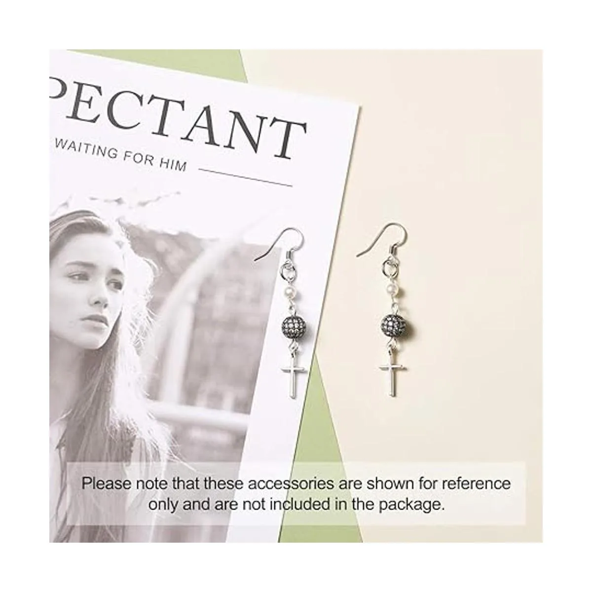 Kissitty Ganchos para pendientes Acero inoxidable Metal_3