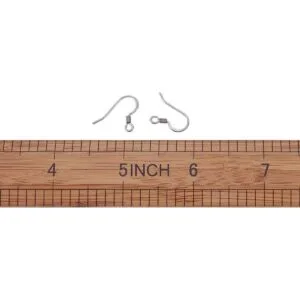 Kissitty Ganchos para pendientes Acero inoxidable Metal_6