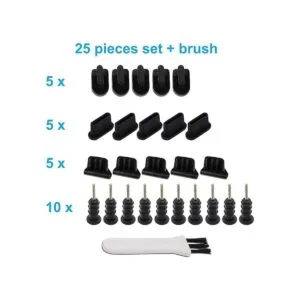 PortPlugs Juego de fundas de puerto de carga universal 25_2