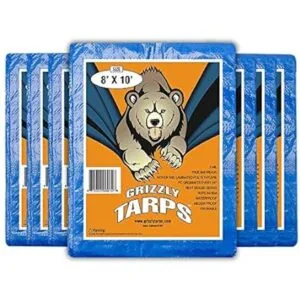 BAir Grizzly Tarps Cobertor grande multiusos de lona de_1