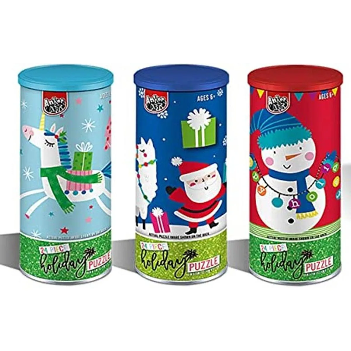 Rompecabezas de Navidad juego de 3 24 piezas cada uno_1