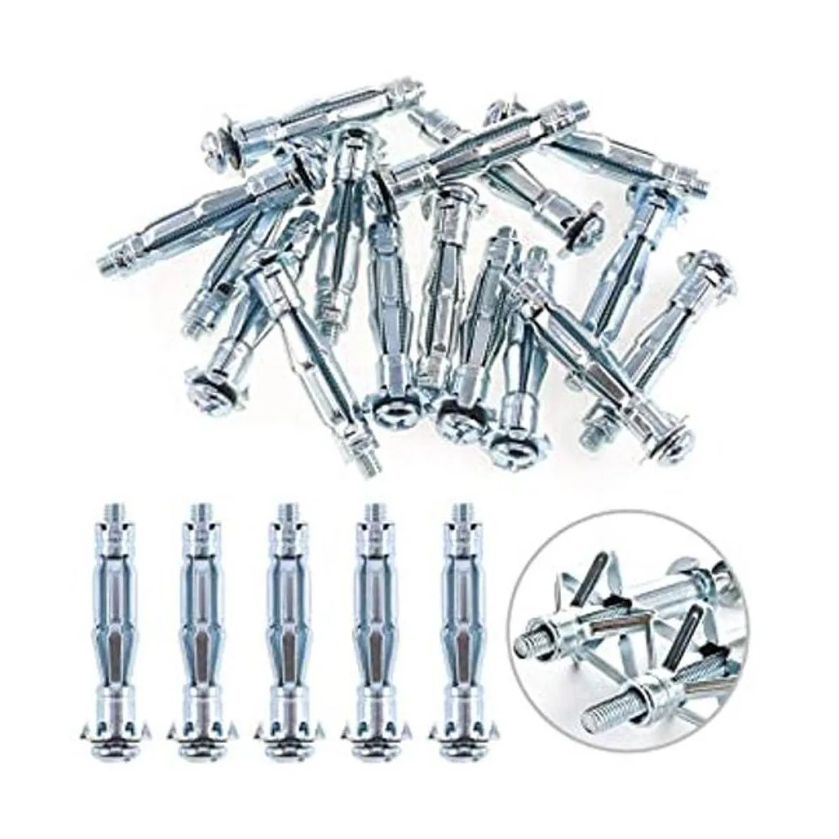 Glarks Tornillos de anclaje de pared de acero_1