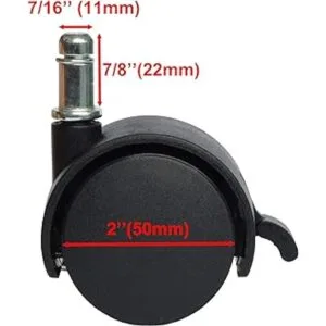 MySit Ruedas de repuesto para silla de oficina o_2