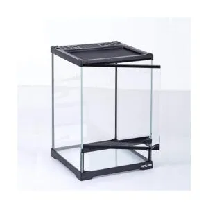 REPTIZOO Mini terrario de cristal de reptiles puerta de_2