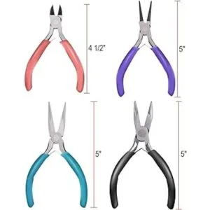 Anezus Juego de 4 alicates de joyería incluye alicates de_5